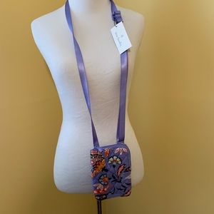 Vera Bradley mini cell phone cross body purple NWT purple